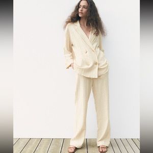 NWT Zara Wrinkle look pants